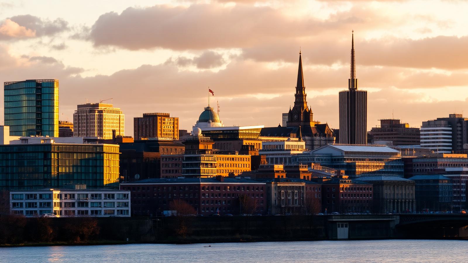 Glasgow city skyline